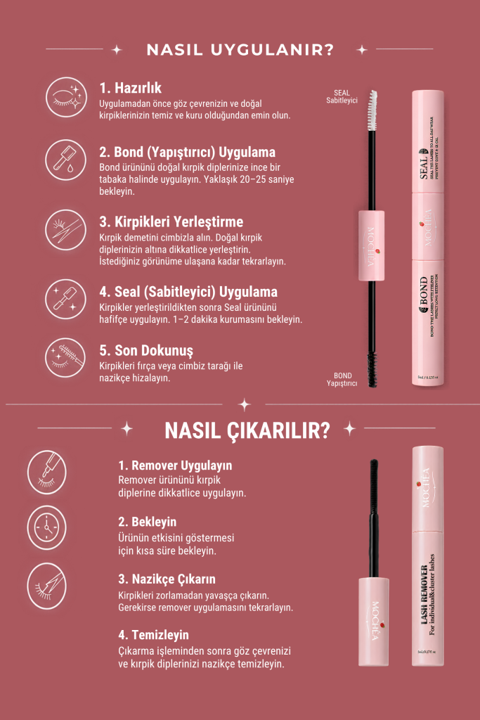 Takma Kirpik Uygulama Seti